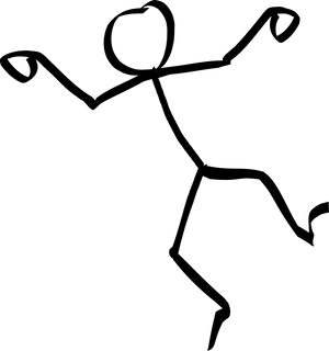 Stick Figure In Motion.png PNG