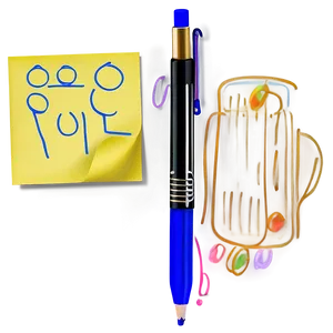 Sticky Note Art Png Nhi16 PNG image