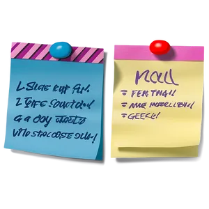 Sticky Note Bulletin Png Ojg85 PNG image