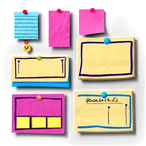 Sticky Note Collection Png 2 PNG image