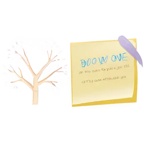 Sticky Note Love Note Png 44 PNG image