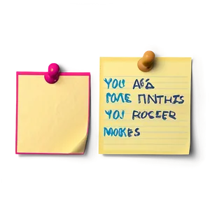 Sticky Note Mockup Png Kfp PNG image