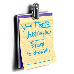 Sticky Note On Board Png 05042024 PNG image