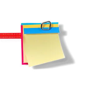 Sticky Note With Clip Png 53 PNG image