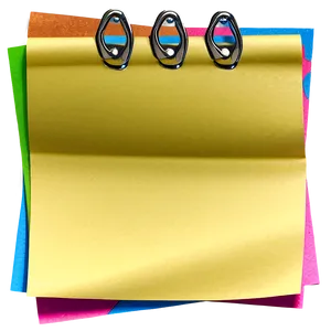 Sticky Note With Clip Png Kob86 PNG image