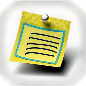 Sticky Note With Pin Png Pme PNG image