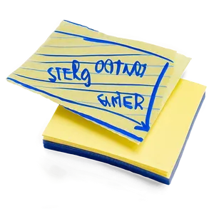 Sticky Note With Text Png 05042024 PNG image