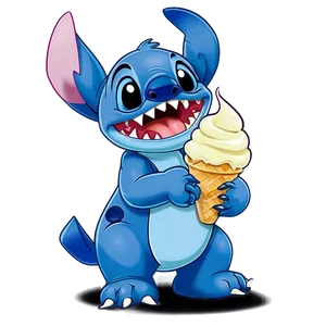 Stitch Eating Ice Cream Png 34 PNG image