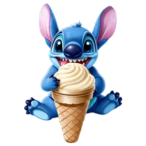 Stitch Eating Ice Cream PNG 61 PNG