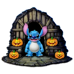 Stitch Halloween Ghost Town Png 6 PNG image