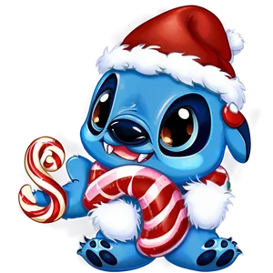 Stitch Holding Candy Cane Png 37 PNG image