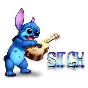 Stitch Playing Ukulele Png 44 PNG image