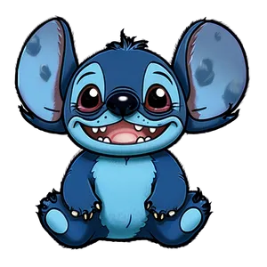 Stitch's Blue Fur PNG Qrf87