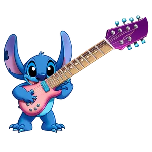 Stitch's Guitar Solo Png 05212024 PNG image