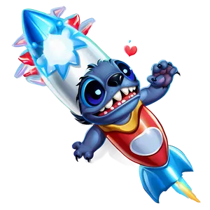 Stitch's Rocket Png Fvj PNG image