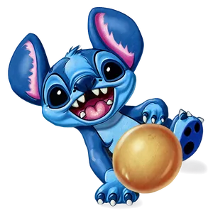 Stitch With Bubble Gum Png 05032024 PNG image