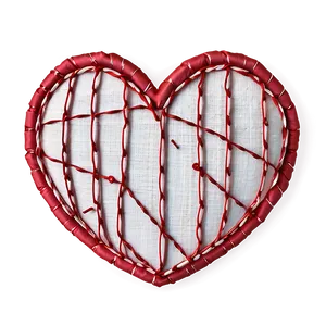 Stitched Heart Clipart Texture PNG Vko
