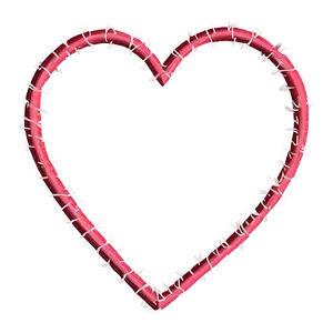 Stitched Heart Outline PNG 05252024