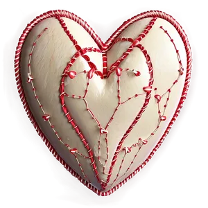 Stitched Heart Texture PNG C