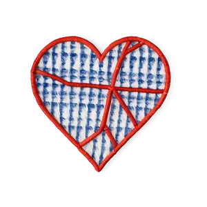 Stitched Heart Texture PNG D