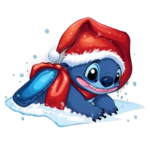 Stitch’s First Christmas Snow Png Egx74 PNG image