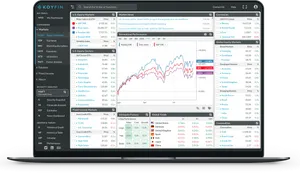 Stock Market Analysis Dashboard Screen PNG image