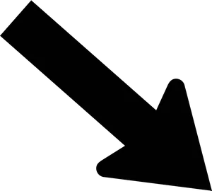 Stock Market Downtrend Arrow PNG image