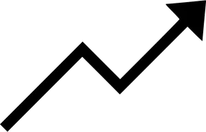 Stock Market Uptrend Graph Arrow PNG image