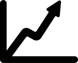 Stock Market Uptrend Graph PNG image