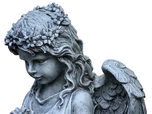 Stone Angel Statue Profile