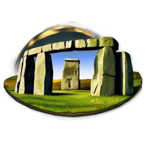 Stone Circle Of Stonehenge Detailed PNG Ctm68 PNG