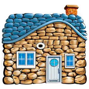 Stone Cottage Png 05212024 PNG image