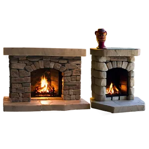 Stone Fireplace Png Ppy55 PNG image