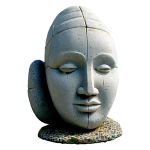 Stone Garden Sculpture Png 05212024 PNG image