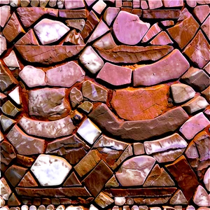 Stone Mosaic Texture PNG Fac PNG