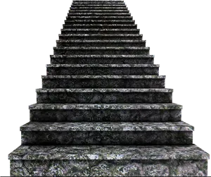 Stone Staircase Perspective View PNG image