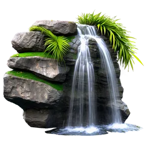 Stone Waterfall Png 05212024 PNG image
