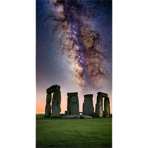 Stonehenge And The Milky Way Png Bbl26 PNG image