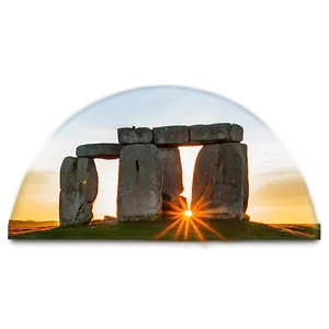Stonehenge At Golden Hour PNG 06252024