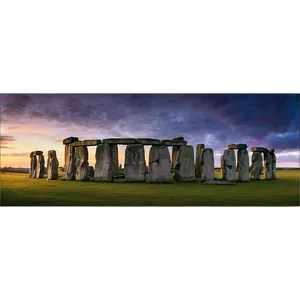 Stonehenge Panorama At Dusk PNG 06252024 PNG
