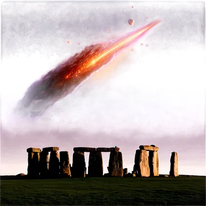 Stonehenge With A Comet In The Sky PNG 77