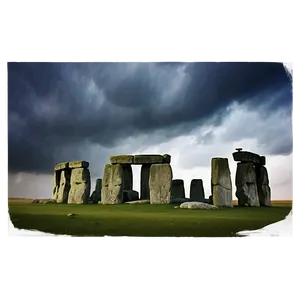 Stonehenge With Dramatic Clouds Png 40 PNG image