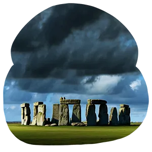 Stonehenge With Dramatic Clouds Png Csq55 PNG image