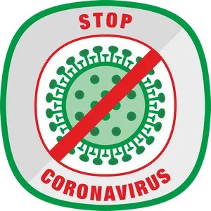 Stop Coronavirus Sign Graphic PNG image
