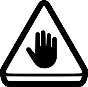 Stop Hand Sign Icon PNG image