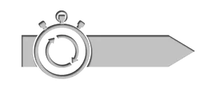Stopwatch Arrow Concept