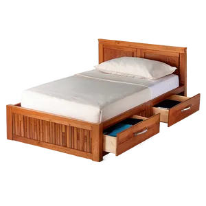 Storage Bed With Drawers Png 06282024 PNG image