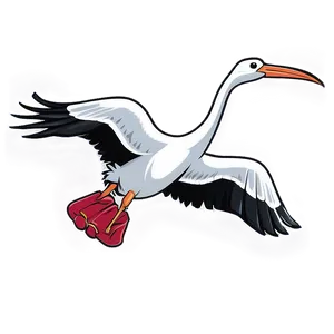 Stork Bird Delivery PNG 29