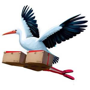 Stork Bird Delivery PNG Foc75