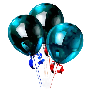 Storm Blue Balloons PNG Qsc